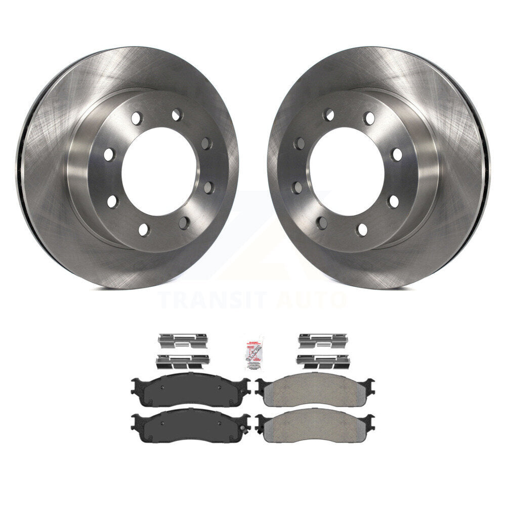 Rotors de frein à disque avant et Kit de plaquettes semi-métalliques pour Dodge Ram 1500 3500 2500