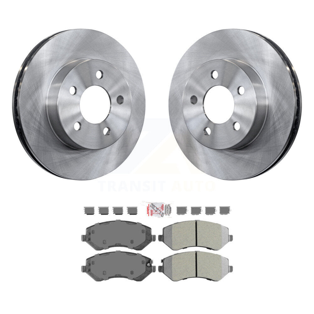 Kit de disques de frein à disque avant et plaquettes semi-métalliques pour Jeep Liberty 2002-2007