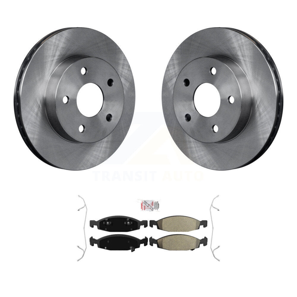Kit de disques de frein à disque avant et plaquettes semi-métalliques pour Jeep Grand Cherokee