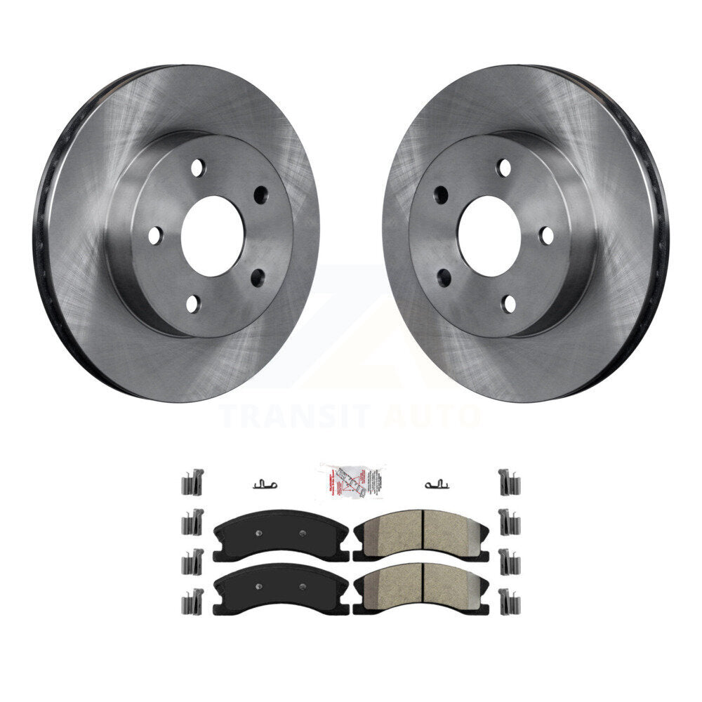 Kit de disques de frein à disque avant et plaquettes semi-métalliques pour Jeep Grand Cherokee