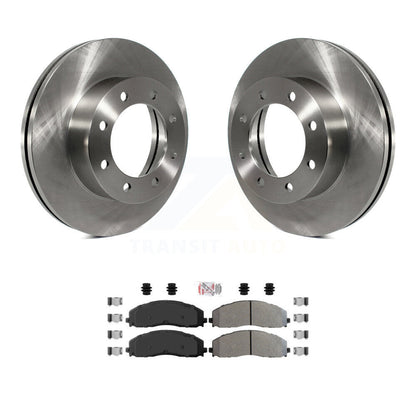 Rotors de frein avant et Kit de plaquettes semi-métalliques pour Ford F-350 Super Duty F-250 F-45