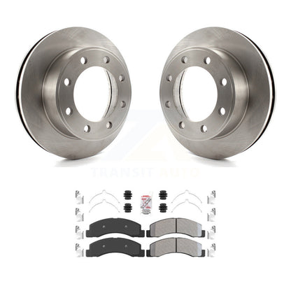 Kit de rotor de frein à disque avant et de plaquettes semi-métalliques pour Ford F-350 Super Duty F-25