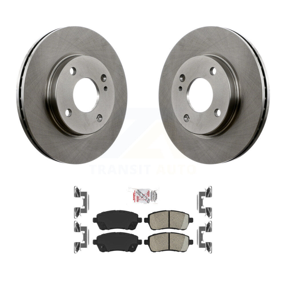 Kit de disques de frein à disque avant et plaquettes en céramique pour Ford Fiesta K8A-104421