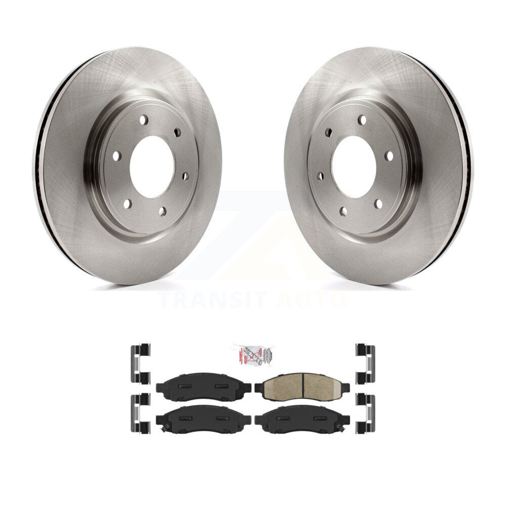 Kit de disques de frein à disque avant et plaquettes en céramique pour Nissan TITAN 2007 à partir de 04 07
