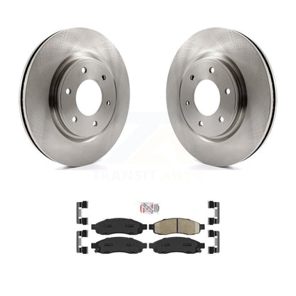 Kit de disques de frein à disque avant et plaquettes en céramique pour Nissan TITAN 2007 à partir de 04 07