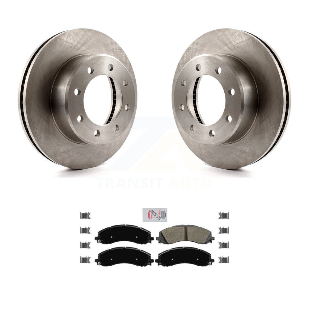 Kit de rotors de frein à disque avant et plaquettes semi-métalliques pour Ram 2500 3500 K8A-104440