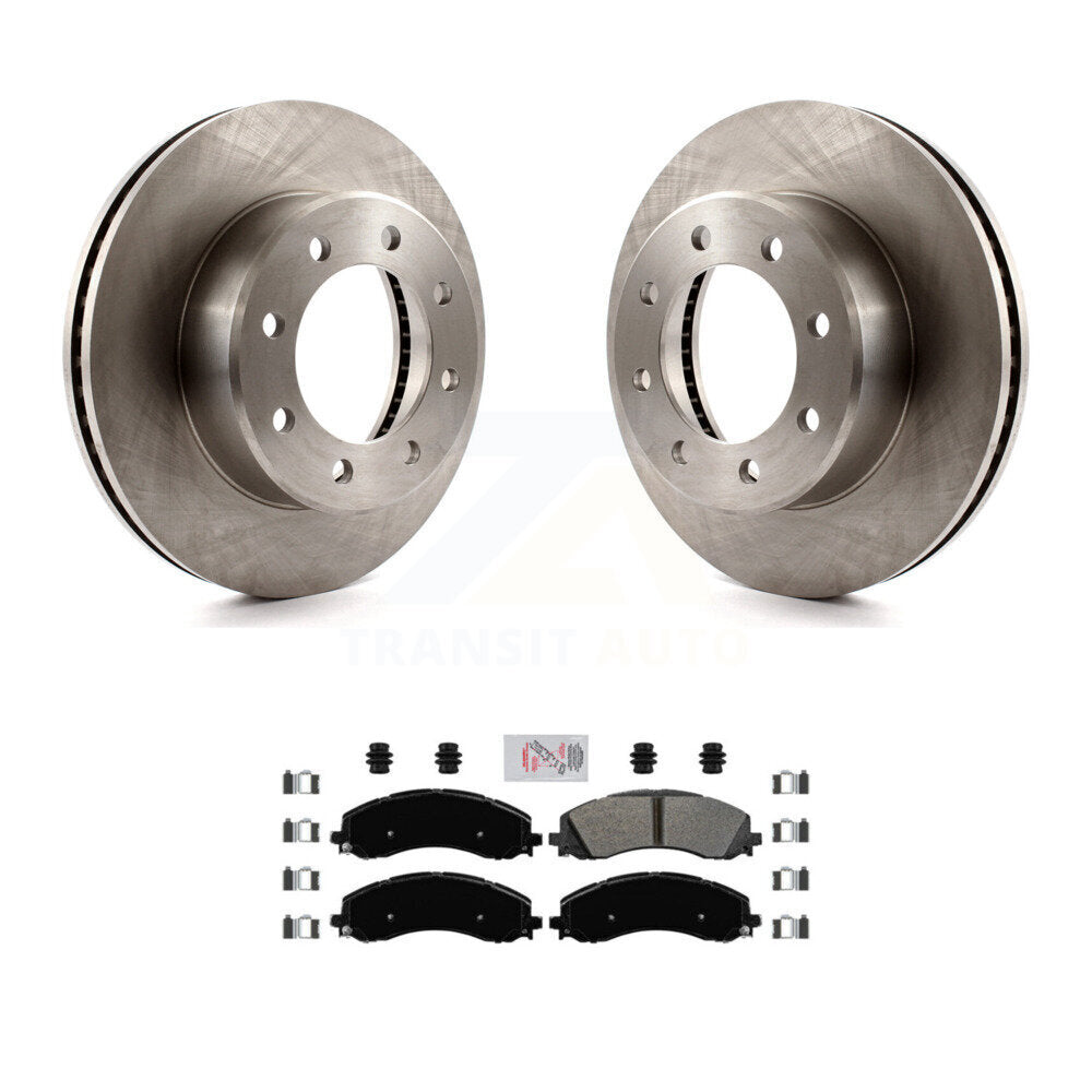 Kit de rotors de frein à disque avant et plaquettes semi-métalliques pour Ram 2500 3500 K8A-104441