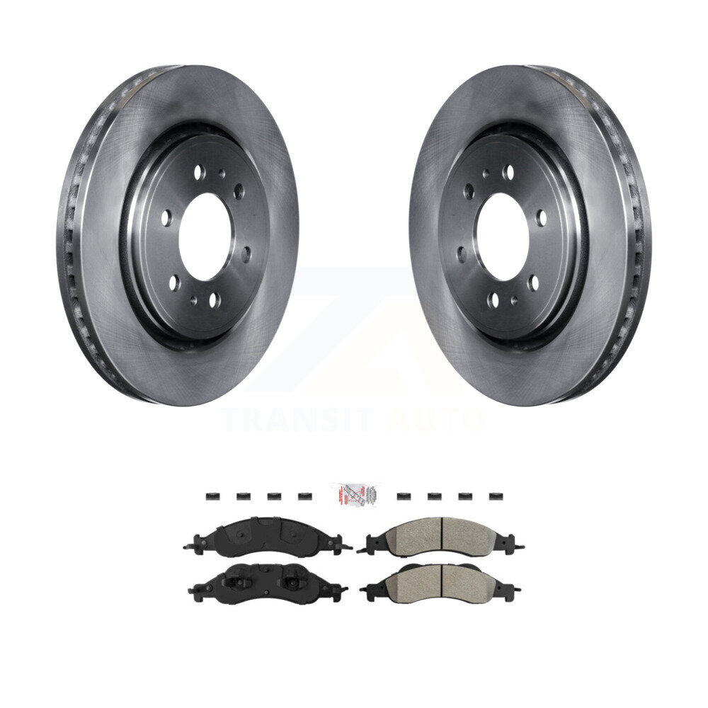 Rotors de frein avant et kit de plaquettes semi-métalliques pour Ford Expedition Lincoln Navigato