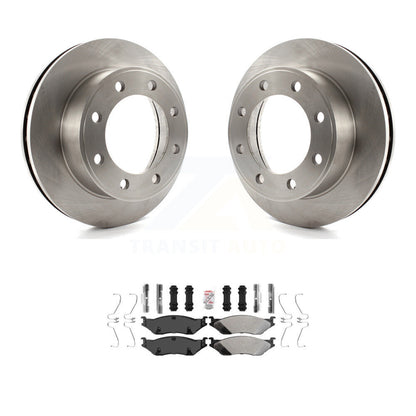 Kit de rotor de frein à disque avant et de plaquettes semi-métalliques pour Ford F-550 Super Duty F-45