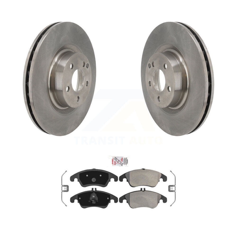 Rotors de frein à disque avant et Kit de plaquettes semi-métalliques pour Mercedes-Benz E400 E550 C25