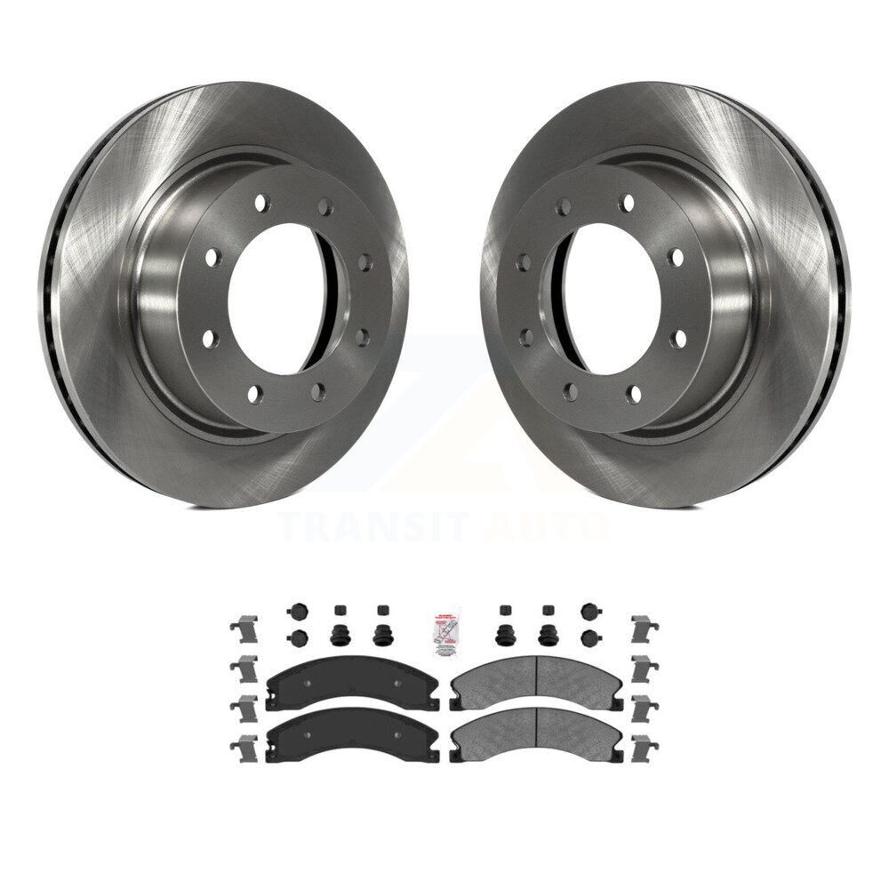 Rotor de frein à disque avant et Kit de plaquettes semi-métalliques pour Nissan NV2500 NV3500 NV150