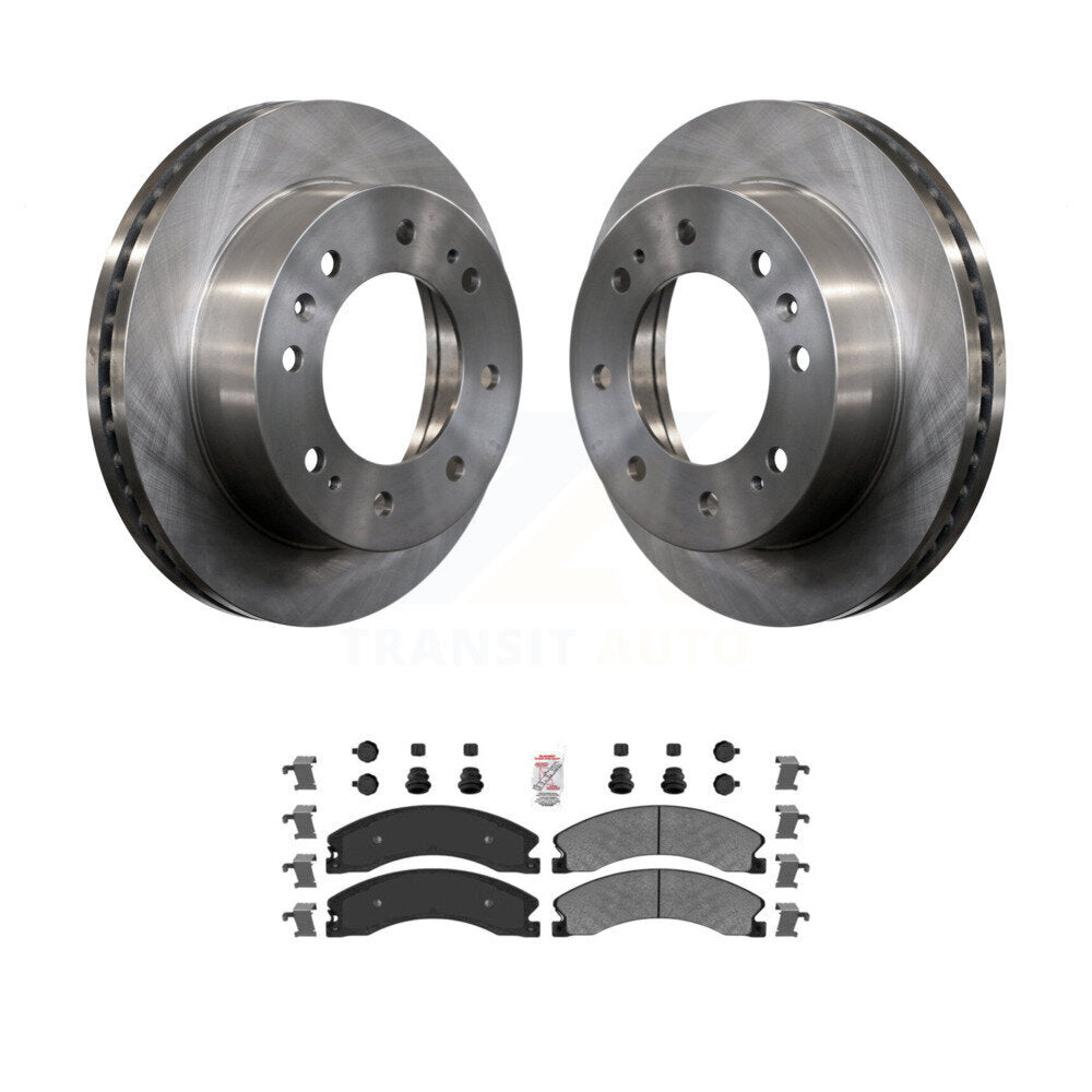 Rotors de frein avant et Kit de plaquettes semi-métalliques pour GMC Chevrolet Sierra 2500 HD 350