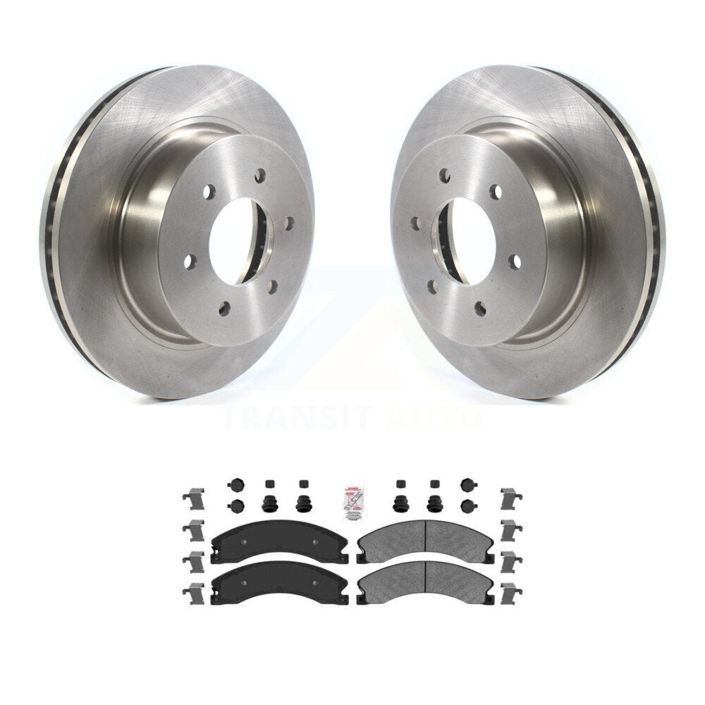 Kit de disques de frein à disque avant et plaquettes semi-métalliques pour Nissan TITAN X 2016 – 2024