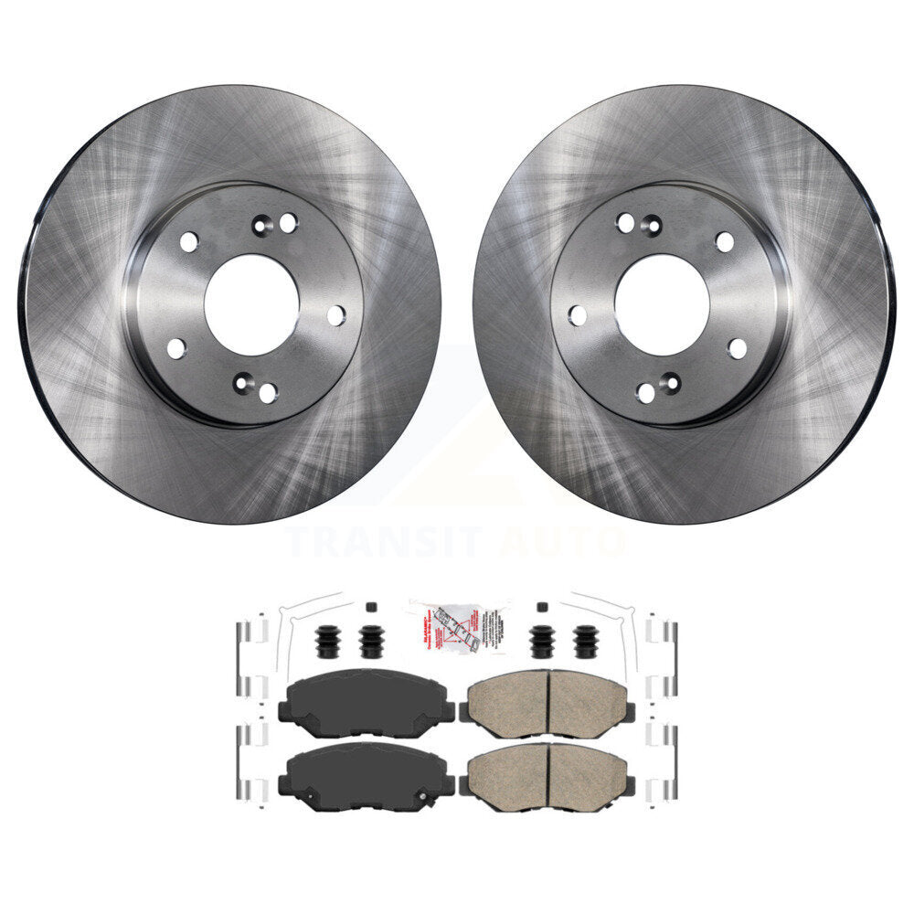 Rotors de frein à disque avant et Kit de plaquettes en céramique pour Honda Accord Fit Element Acura IL