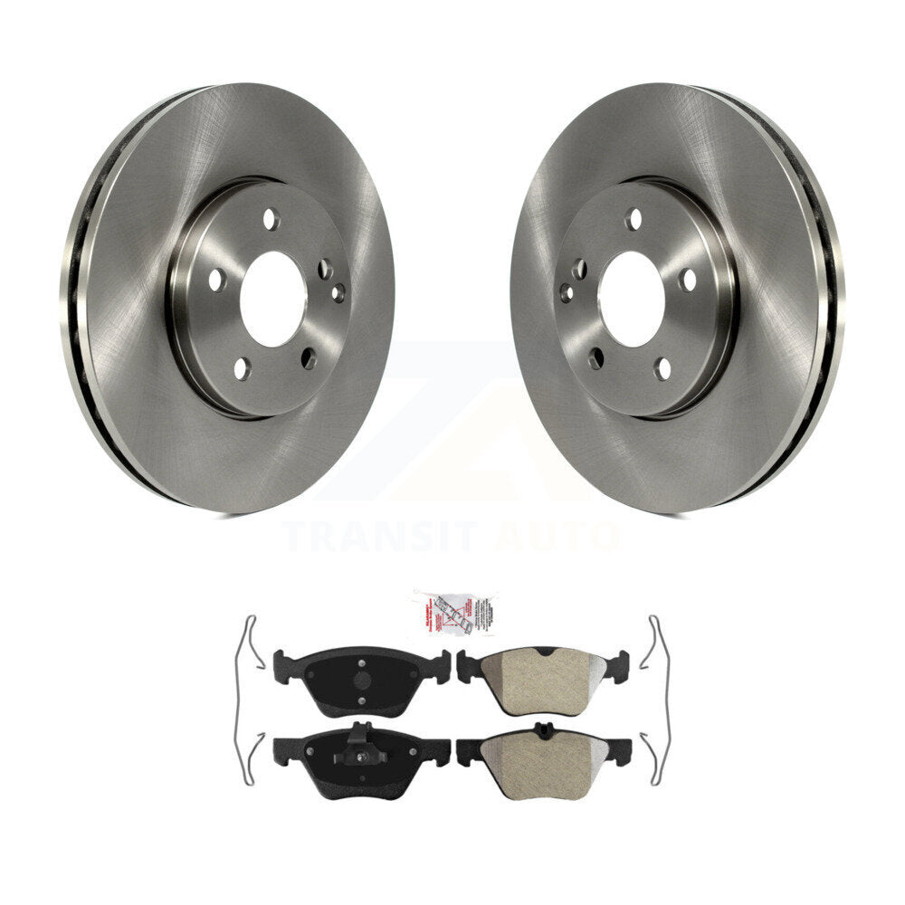 Rotors de frein à disque avant et Kit de plaquettes semi-métalliques pour Mercedes-Benz E350 E320 E30