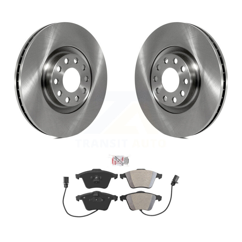 Kit de disques de frein à disque avant et plaquettes semi-métalliques pour Audi A6 Quattro