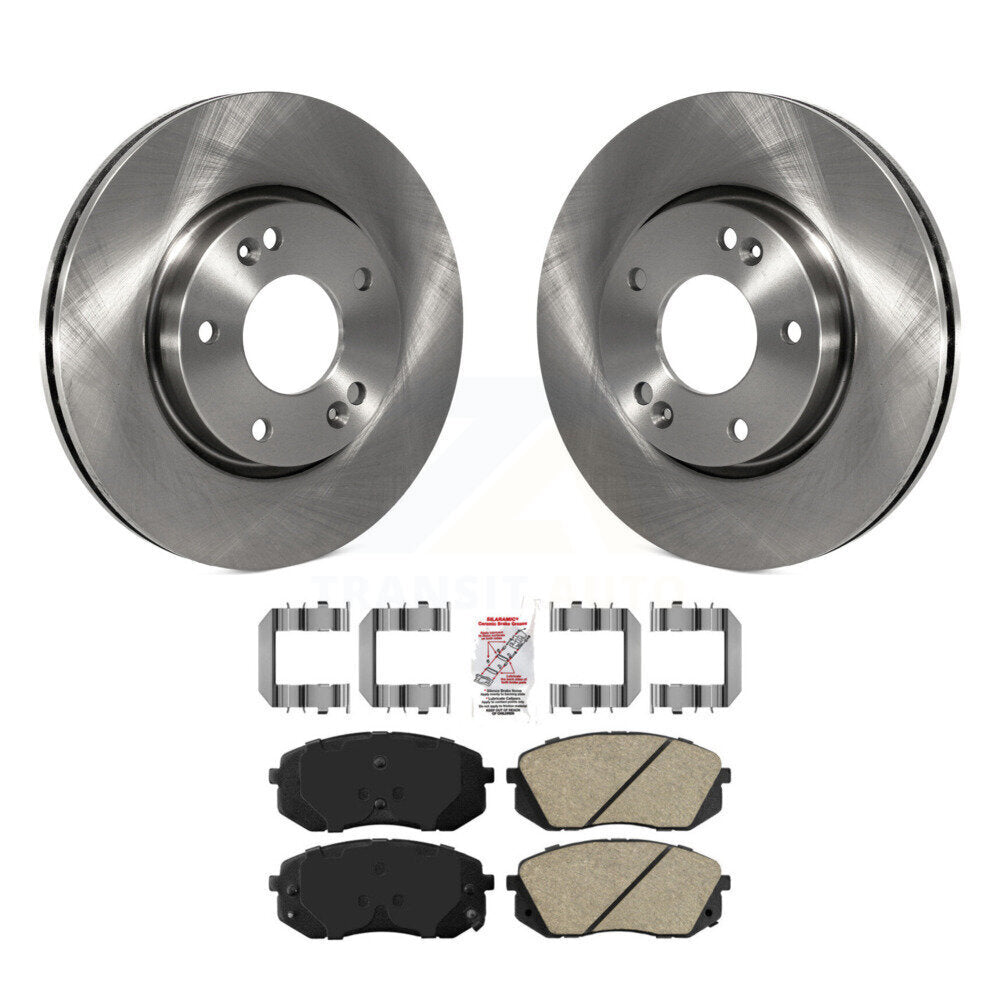 Kit de rotors de frein à disque avant et plaquettes en céramique pour Kia Rondo 2010-2012 K8A-104649