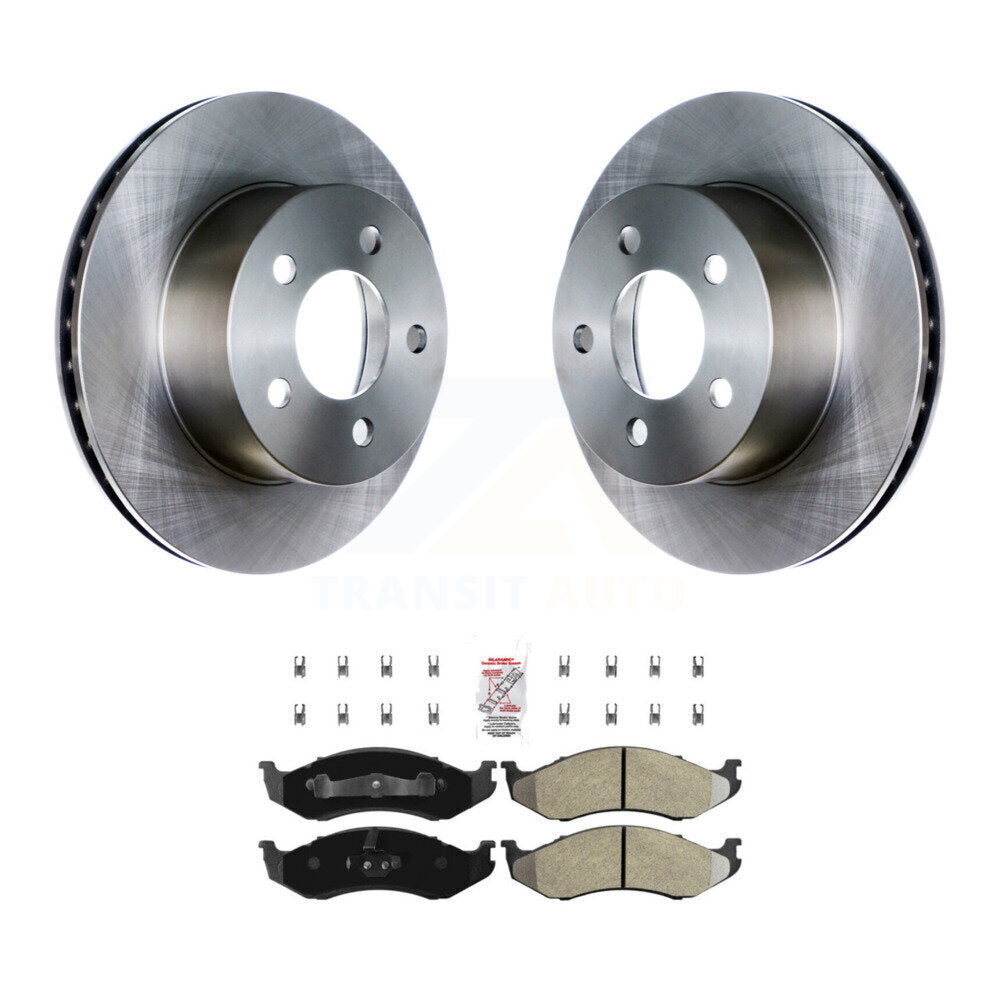 Kit de plaquettes semi-métalliques de Rotor de frein à disque avant, pour Jeep Wrangler Cherokee Grand T