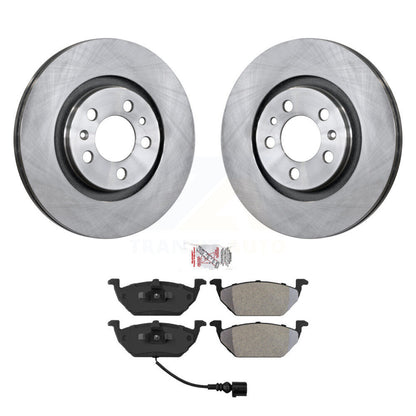 Rotors de frein avant et Kit de plaquettes semi-métalliques pour Volkswagen Jetta Golf Beetle Cit