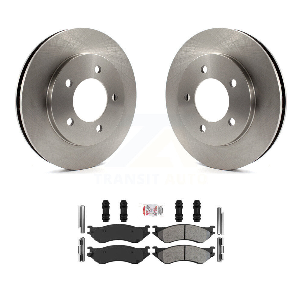 Rotors de frein avant et kit de plaquettes semi-métalliques pour Ford Expedition Lincoln Navigato