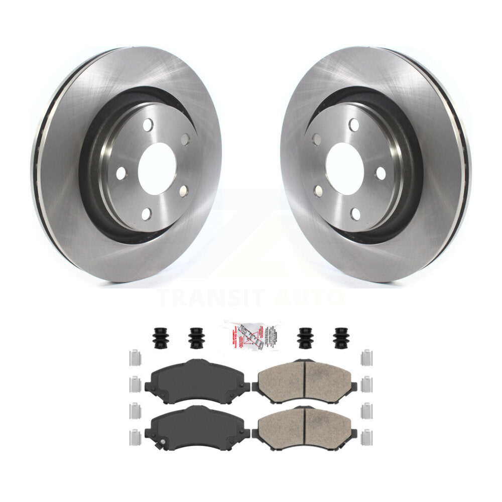 Kit de rotors de frein à disque avant et plaquettes en céramique pour Jeep Wrangler JK K8A-104753