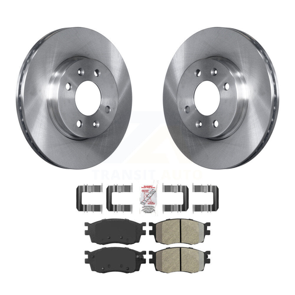 Kit de rotor de frein à disque avant et de plaquettes semi-métalliques pour Hyundai Accent Kia Rio Rio
