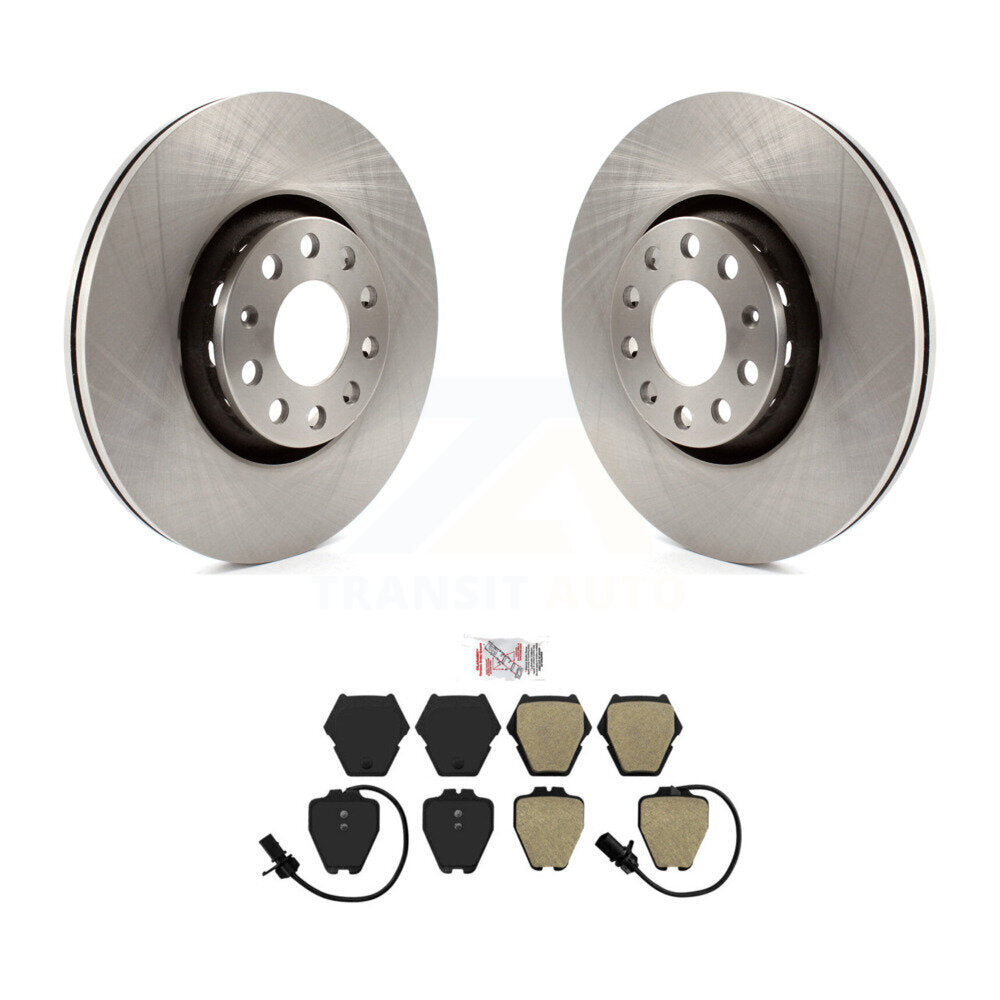 Kit de disques de frein à disque avant et plaquettes semi-métalliques pour Audi A8 Quattro