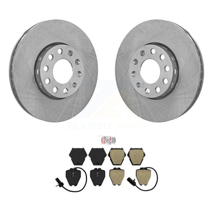 Rotors de frein avant et Kit de plaquettes semi-métalliques pour Volkswagen Passat Audi A4 Quattr