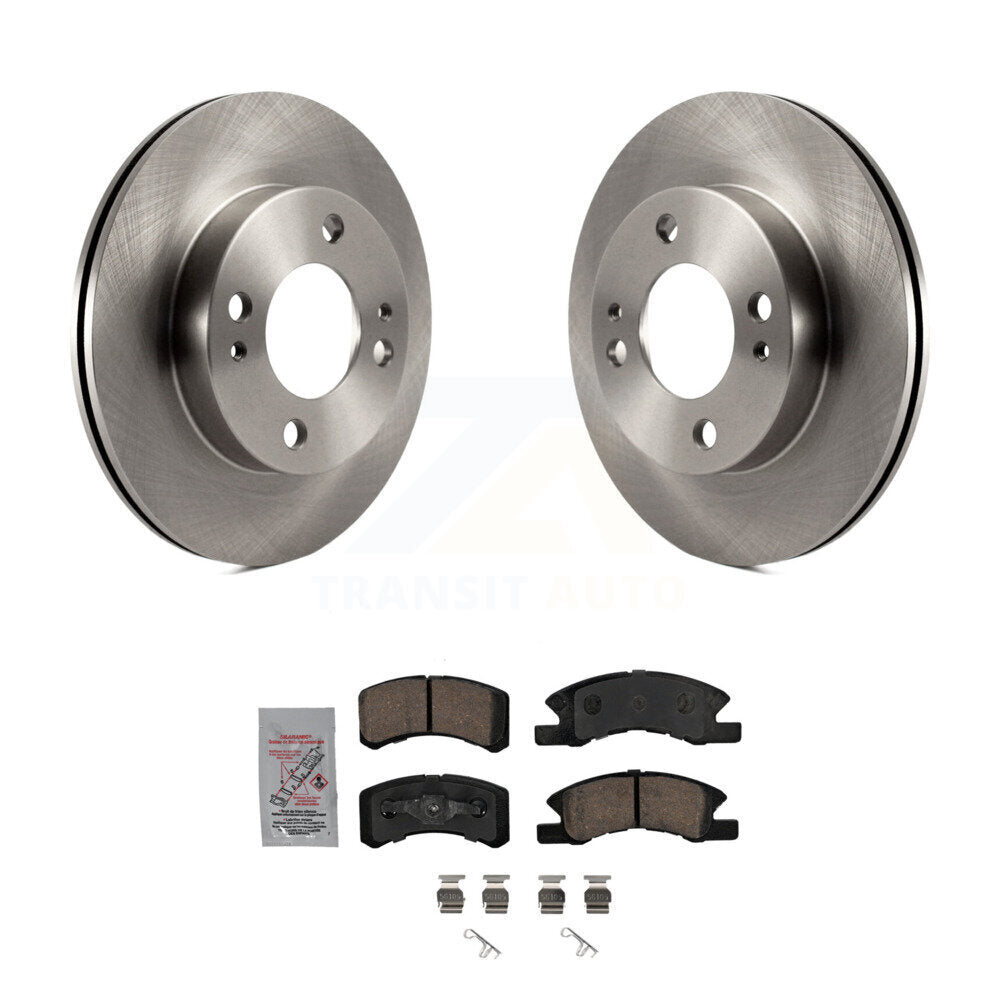 Kit de rotors de frein à disque avant et de plaquettes en céramique pour Mitsubishi Mirage 2014-2015