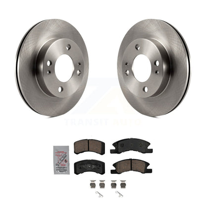 Kit de rotors de frein à disque avant et de plaquettes en céramique pour Mitsubishi Mirage 2014-2015