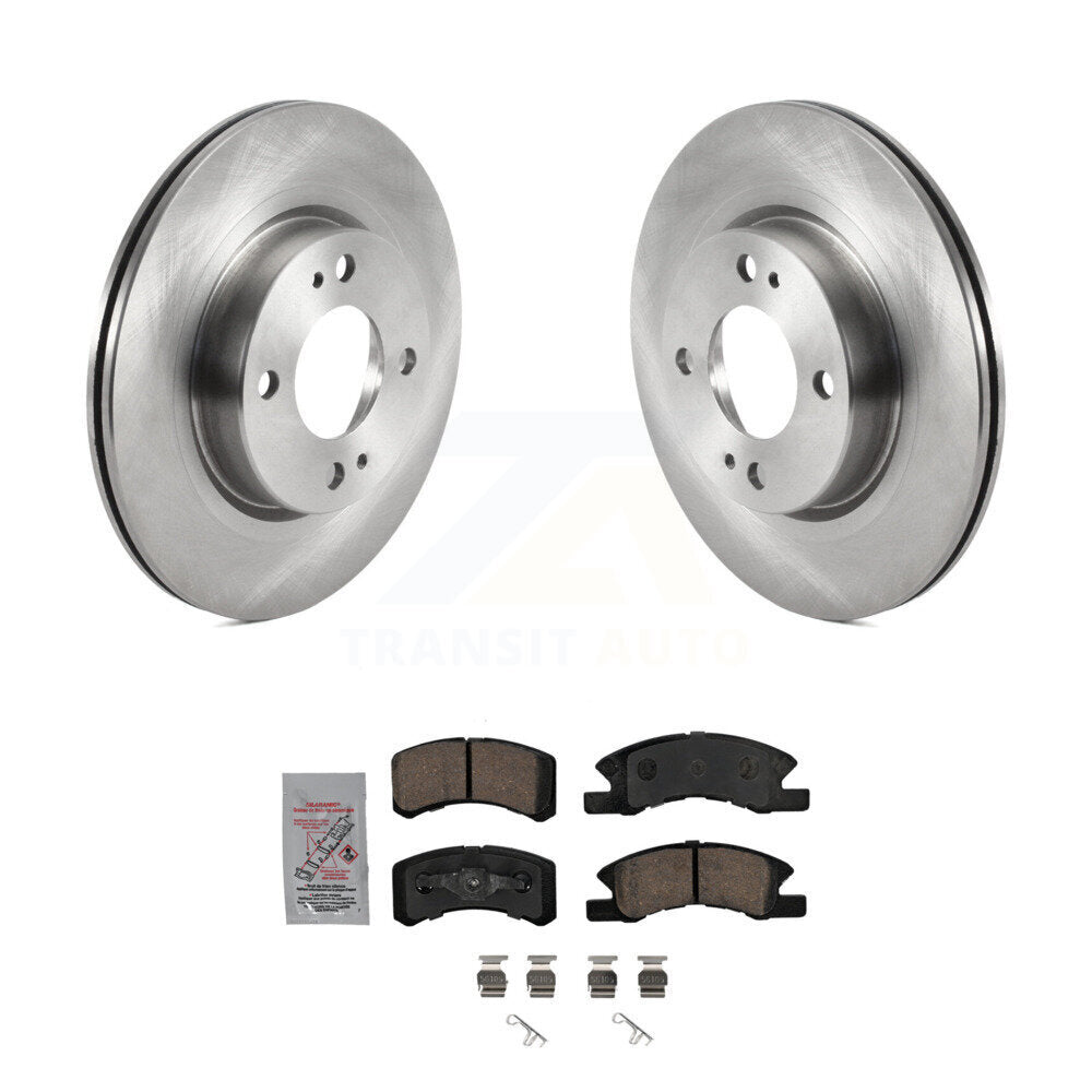 Kit de rotors de frein à disque avant et de plaquettes en céramique pour Mitsubishi Mirage G4 2017 – 2024