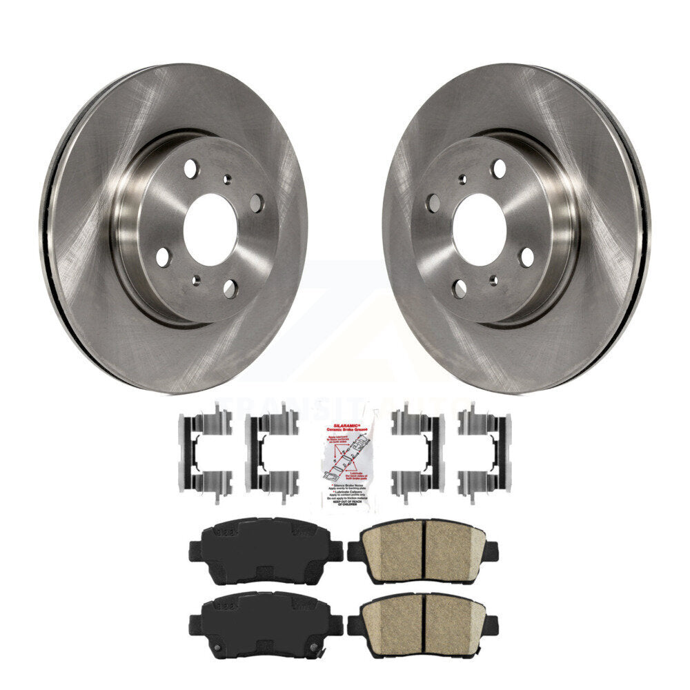 Kit de disques de frein à disque avant et plaquettes en céramique pour Scion iQ K8A-104811