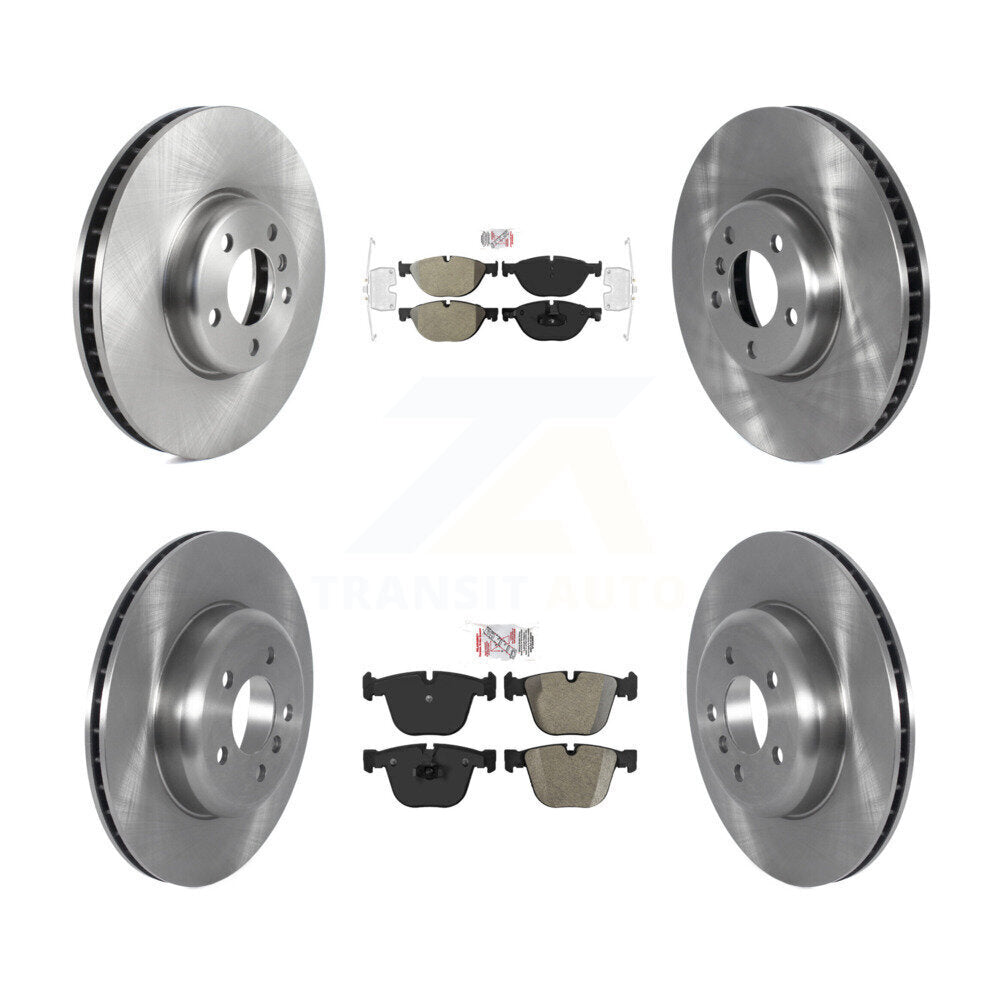 Kit de rotors de frein à plaquettes semi-métalliques avant et arrière (6 pièces) pour BMW 535i GT xDrive 740L