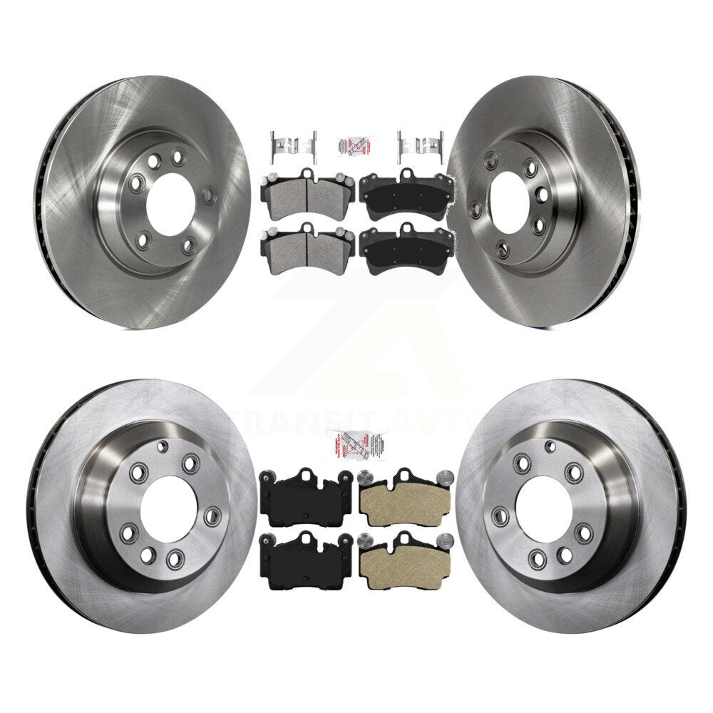 Kit de plaquettes semi-métalliques avant et arrière et rotor de frein à disque (6 pièces) pour Audi Q7 volkswagen