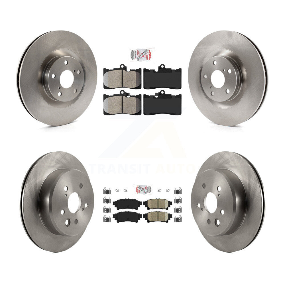 Kit de Rotor de frein à plaquettes en céramique avant semi-métallique (6 pièces) pour Lexus IS300 IS35
