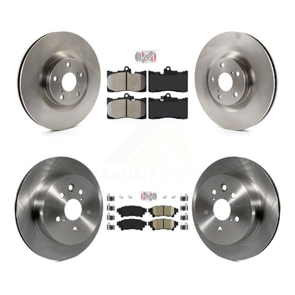 Kit de rotors de frein à disque à plaquettes en céramique avant semi-métalliques et arrière (6 pièces) pour Lexus IS35