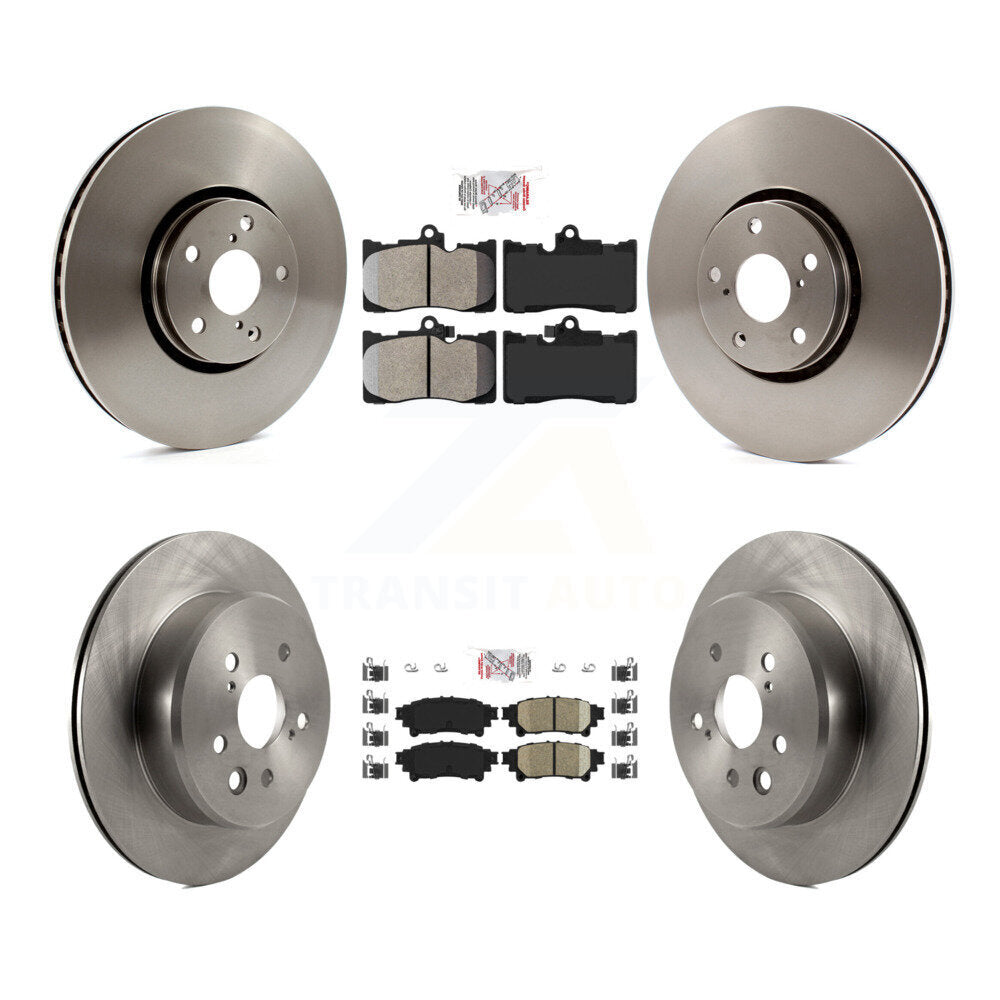 Kit de Rotor de frein à plaquettes en céramique avant semi-métallique (6 pièces) pour Lexus IS350 IS30