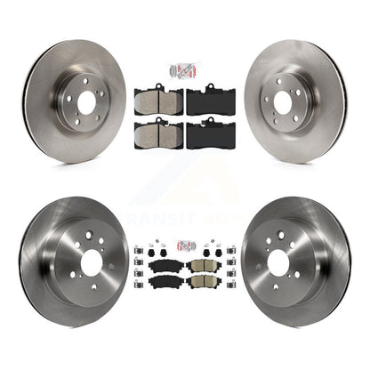 Kit de rotors de frein à disque à plaquettes en céramique avant semi-métalliques et arrière (6 pièces) pour Lexus IS35