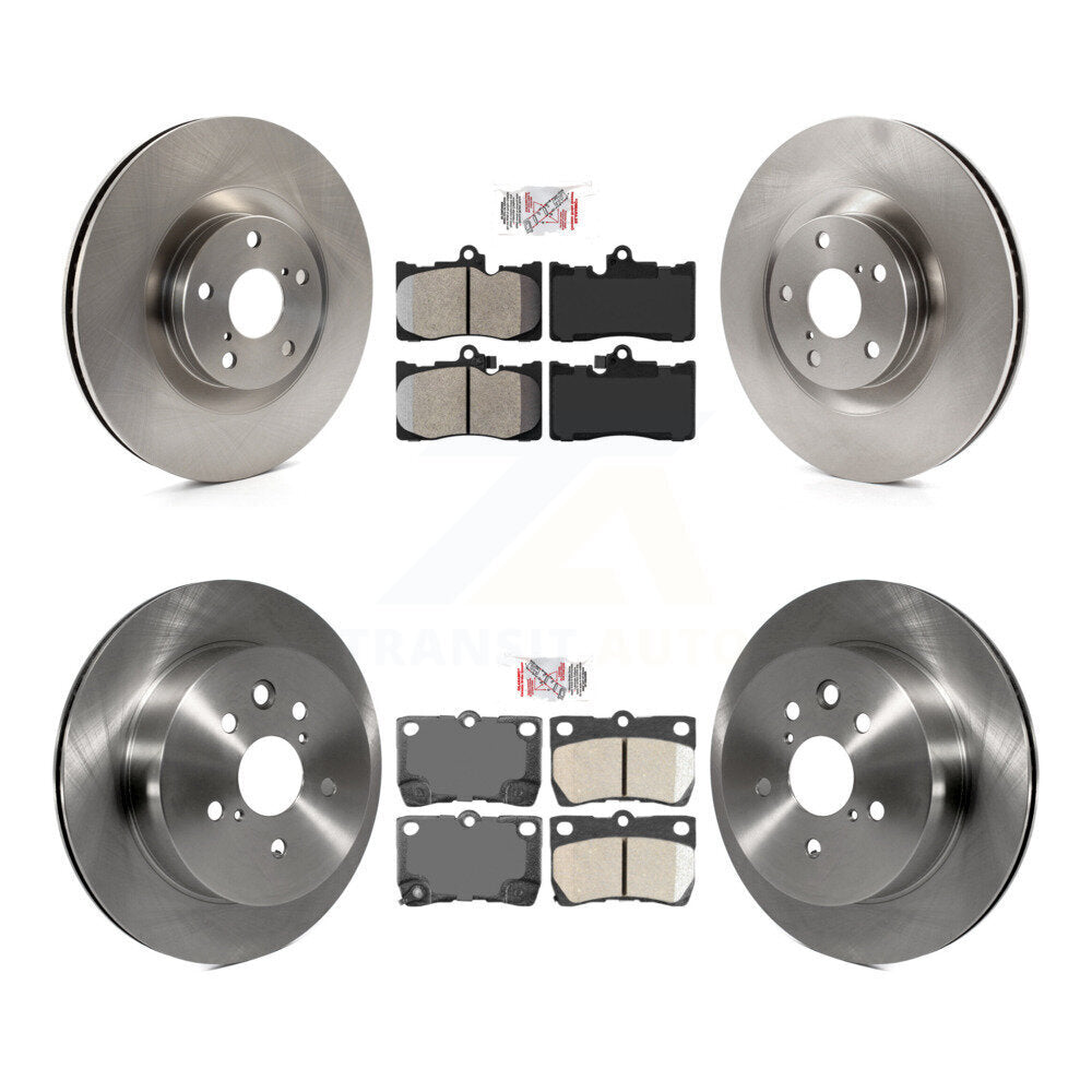 Kit de rotor de frein à plaquettes en céramique avant semi-métallique (6 pièces) pour Lexus IS350 GS35