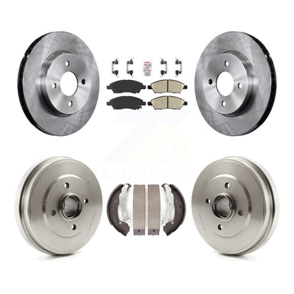 Rotor de frein à disque avant et arrière, tampons en céramique et Kit de tambour pour Nissan Micra Versa non