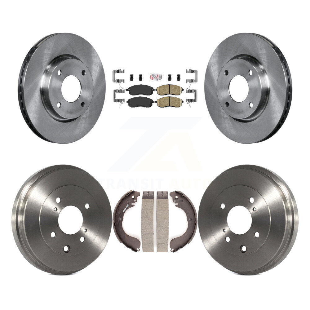 Rotors de frein à disque avant et arrière, plaquettes en céramique et Kit de batterie pour Nissan Sentra Cube