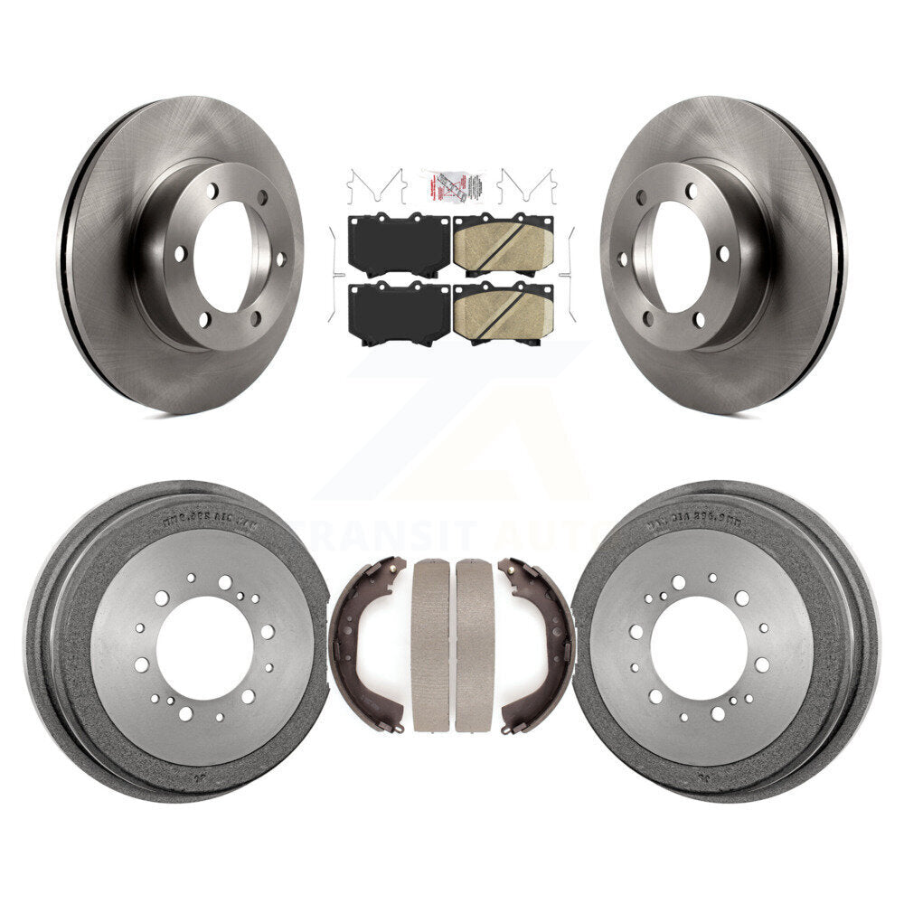 Rotors de frein à disque avant et arrière, tampons en céramique et Kit de tambour pour Toyota Tundra