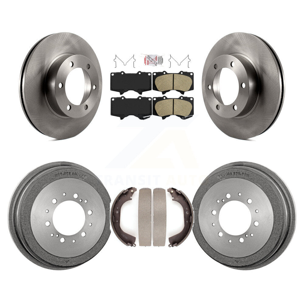 Rotors de frein à disque avant et arrière, tampons en céramique et Kit de tambour pour Toyota Tundra