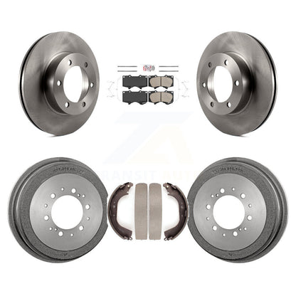 Rotors de frein à disque avant et arrière, tampons en céramique et Kit de tambour pour Toyota Tundra