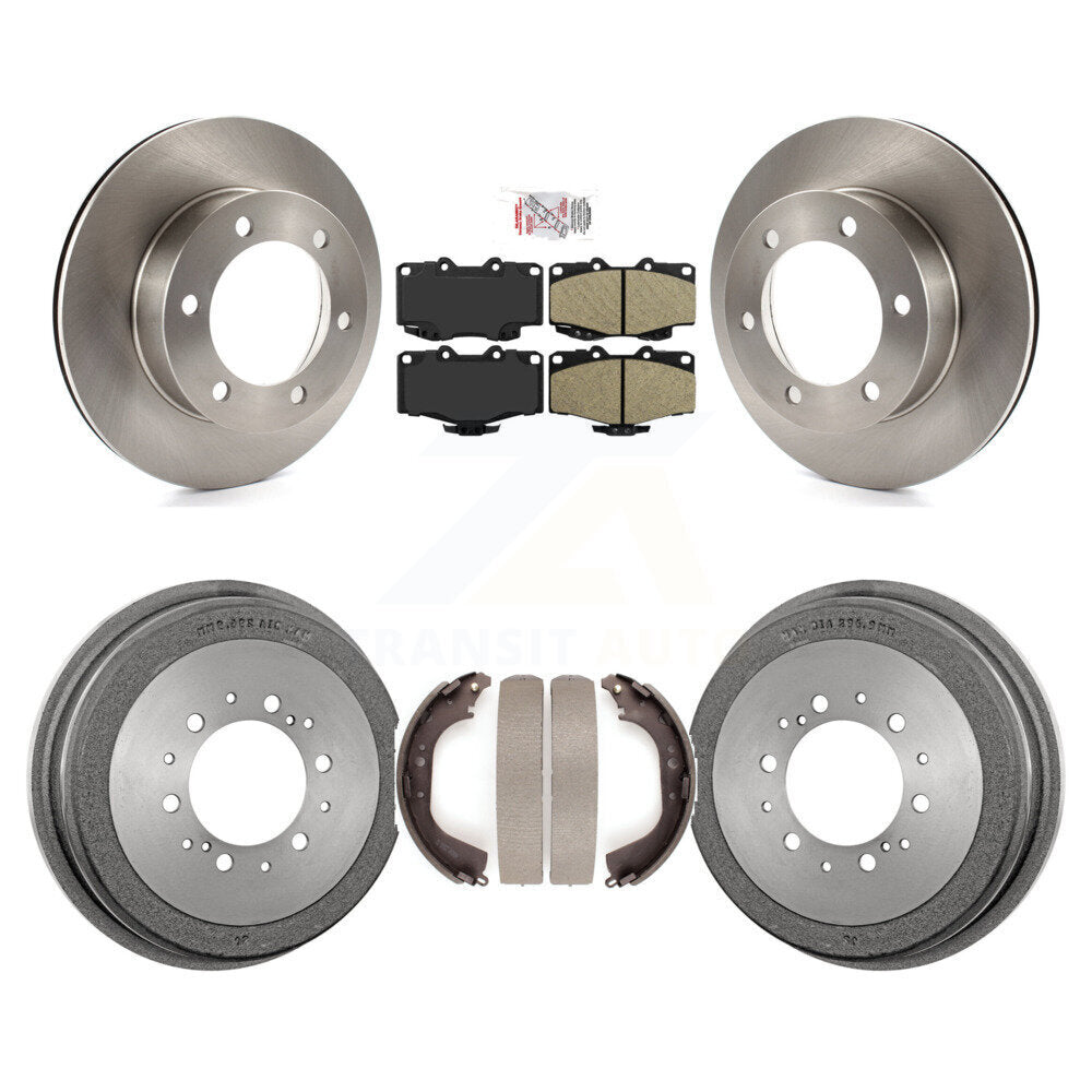 Rotors de frein à disque avant et arrière, plaquettes en céramique et Kit de batterie pour Toyota 4Runner Tacom