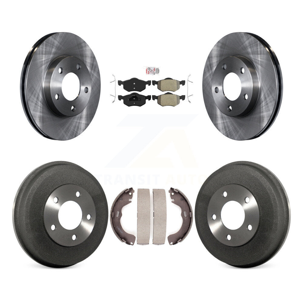 Rotors de frein avant et arrière, Kit de tambour à plaquettes semi-métalliques pour Ford Escape Mazda Tribut
