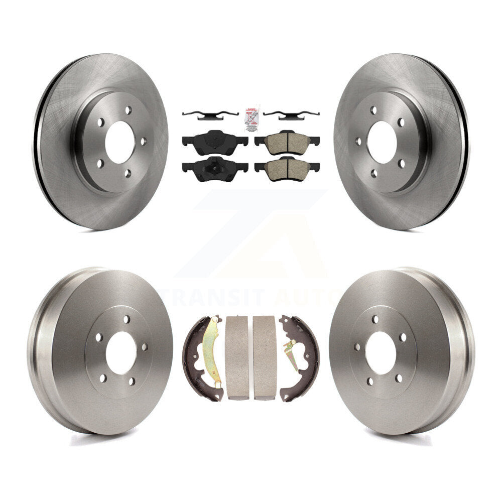 Rotors de frein avant et arrière, Kit de tambour à plaquettes semi-métalliques pour Ford Escape Mazda Tribut