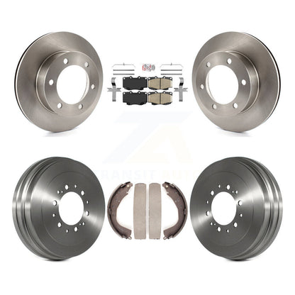 Rotors de frein à disque avant et arrière, plaquettes en céramique et Kit de tambour pour Toyota Tacoma