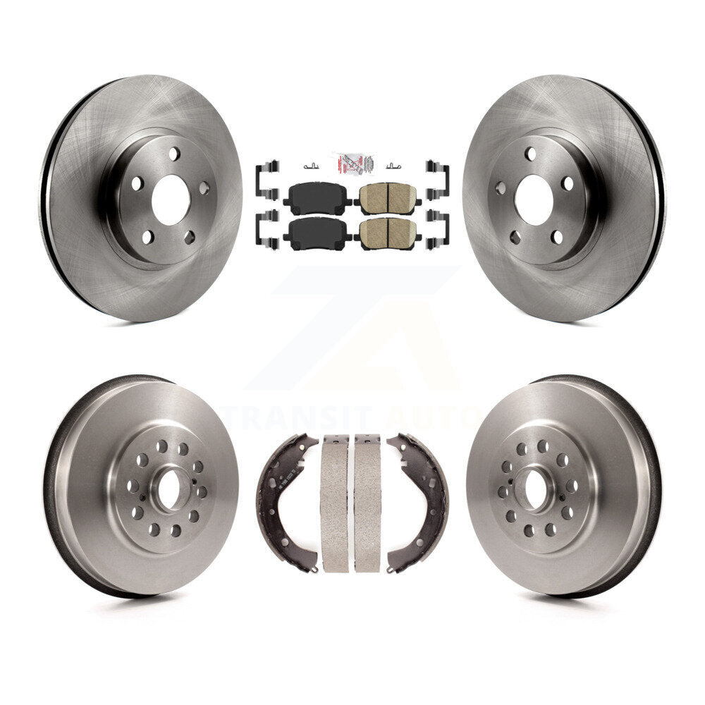 Kit de plaquettes et de tambour en céramique, Rotor de frein avant et arrière, pour Toyota Matrix Pontiac Vibe AW
