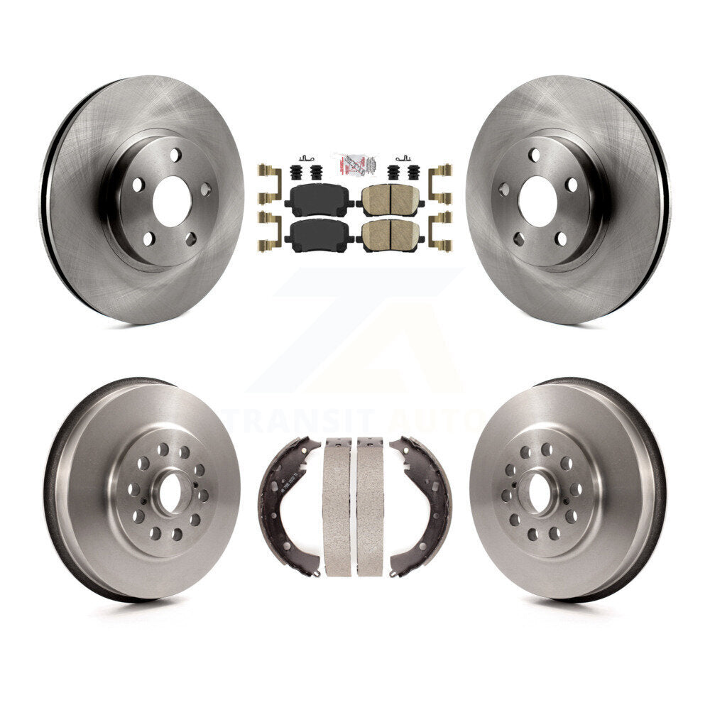 Kit de plaquettes et de tambour en céramique, Rotor de frein avant et arrière, pour Toyota Matrix Pontiac Vibe AW